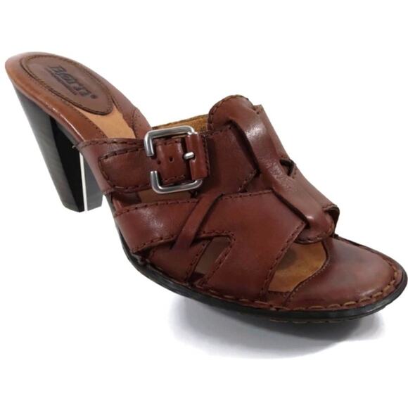 SS625 GUC $120 Born Boho Chic Leather Sandals size 9MW - Picture 1 of 6
